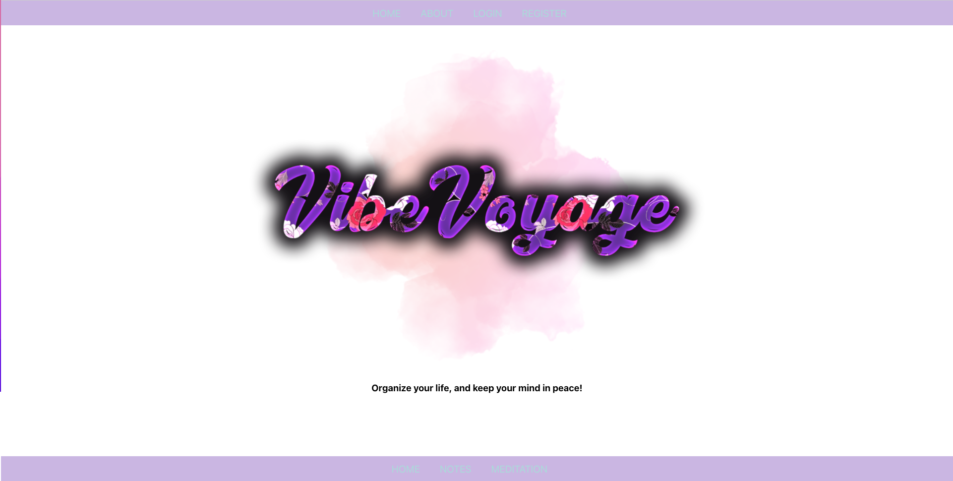 Screenshot of the Vibe Voyage App